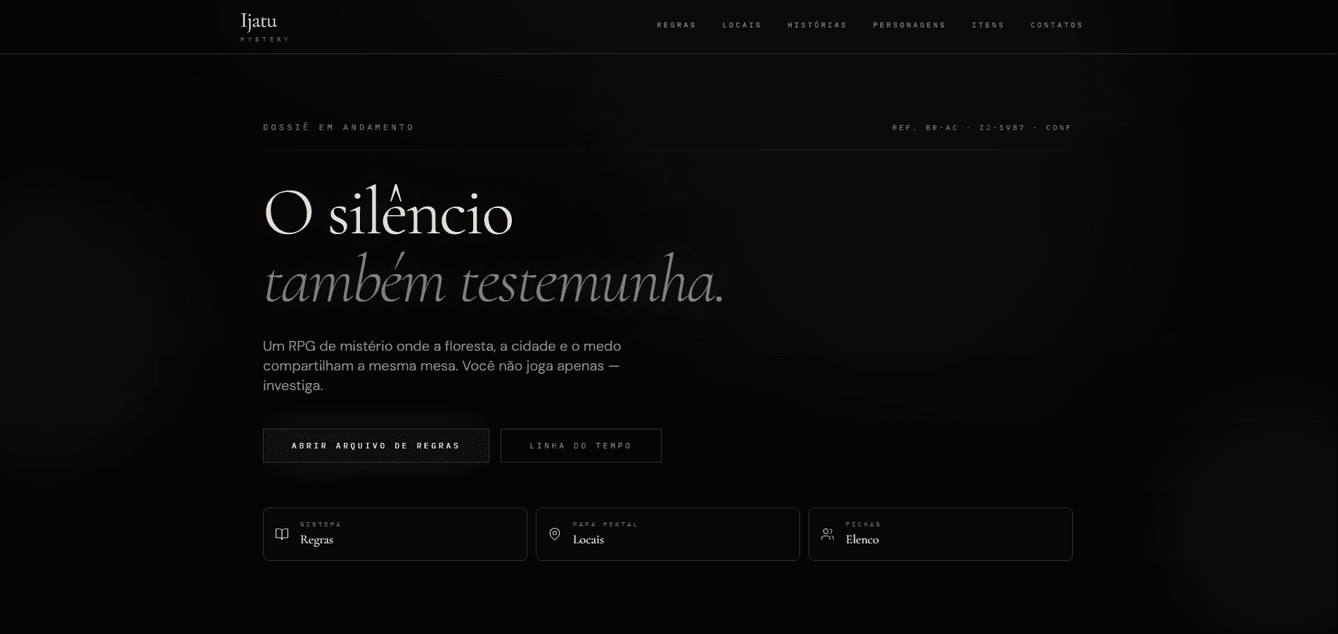 Imagem do projeto: Site de Documentação - O Mistério de IJatu